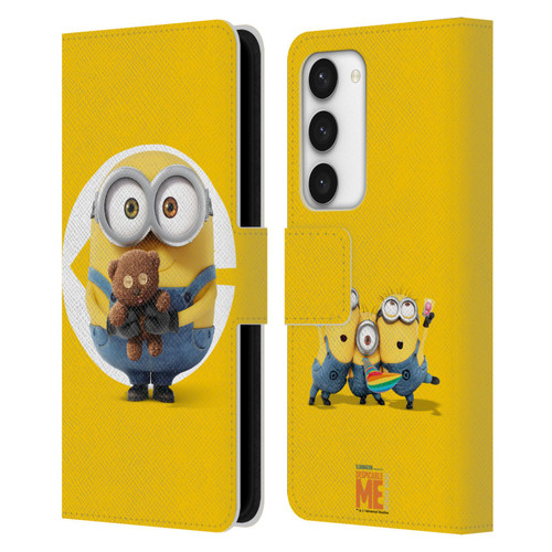 Despicable Me Minions Bob Leather Book Wallet Case Cover For Samsung Galaxy S23 5G