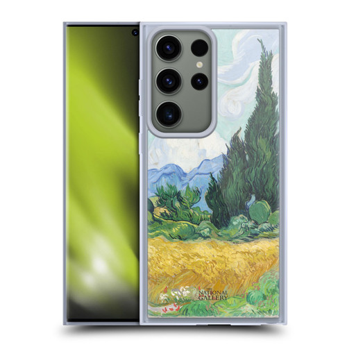 The National Gallery Art A Wheatfield With Cypresses Soft Gel Case for Samsung Galaxy S23 Ultra 5G
