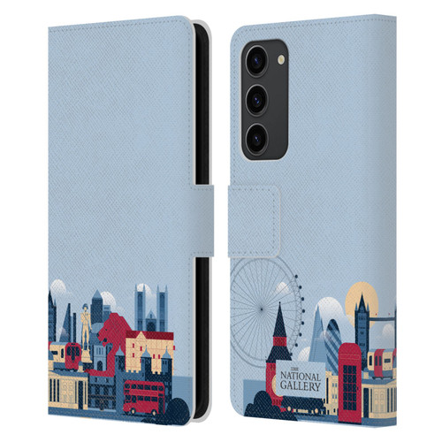 The National Gallery Art London Skyline Leather Book Wallet Case Cover For Samsung Galaxy S23+ 5G