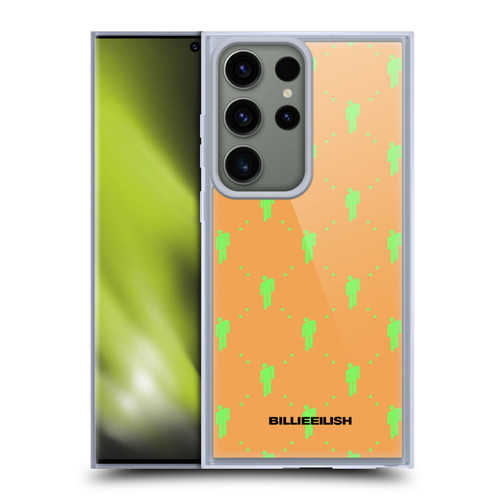 Billie Eilish Key Art Blohsh Pattern Soft Gel Case for Samsung Galaxy S23 Ultra 5G