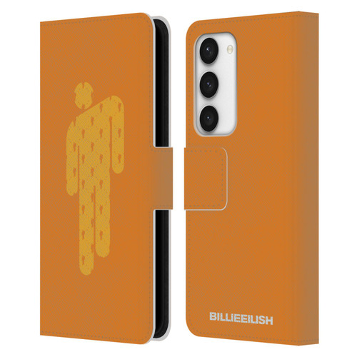 Billie Eilish Key Art Blohsh Orange Leather Book Wallet Case Cover For Samsung Galaxy S23 5G
