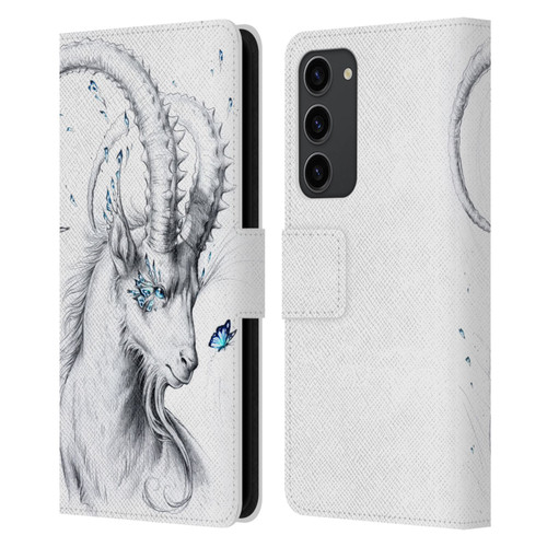 Jonas "JoJoesArt" Jödicke Wildlife Capricorn Leather Book Wallet Case Cover For Samsung Galaxy S23+ 5G