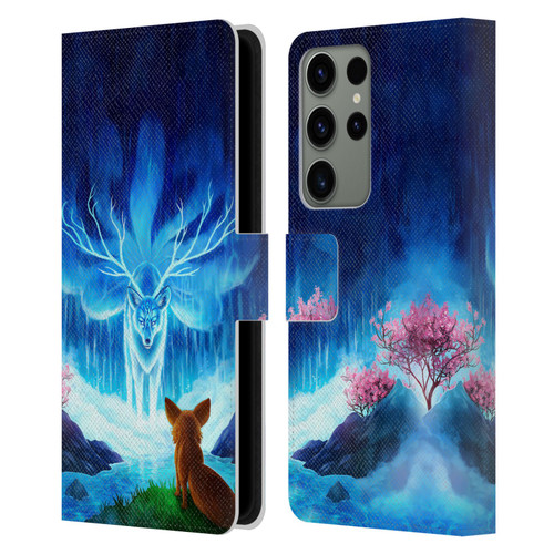 Jonas "JoJoesArt" Jödicke Wildlife Wisdom Leather Book Wallet Case Cover For Samsung Galaxy S23 Ultra 5G