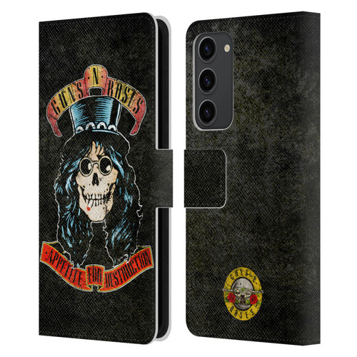 Guns N' Roses Vintage Slash Leather Book Wallet Case Cover For Samsung Galaxy S23+ 5G