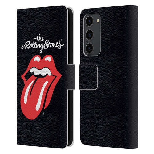 The Rolling Stones Key Art Tongue Classic Leather Book Wallet Case Cover For Samsung Galaxy S23+ 5G