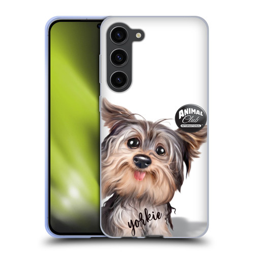 Animal Club International Faces Yorkie Soft Gel Case for Samsung Galaxy S23+ 5G