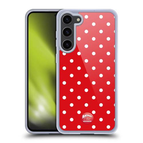 Animal Club International Patterns Polka Dots Red Soft Gel Case for Samsung Galaxy S23+ 5G