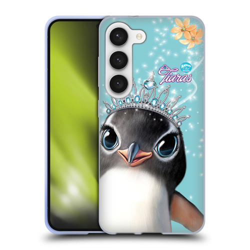 Animal Club International Royal Faces Penguin Soft Gel Case for Samsung Galaxy S23 5G