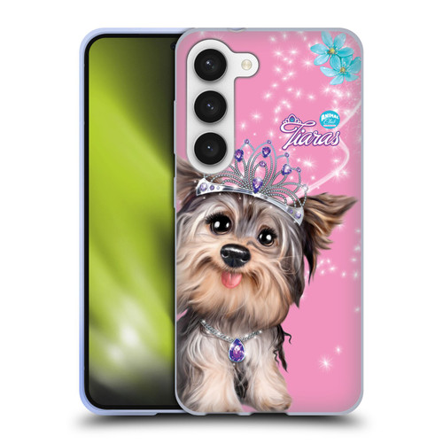 Animal Club International Royal Faces Yorkie Soft Gel Case for Samsung Galaxy S23 5G