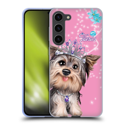 Animal Club International Royal Faces Yorkie Soft Gel Case for Samsung Galaxy S23+ 5G