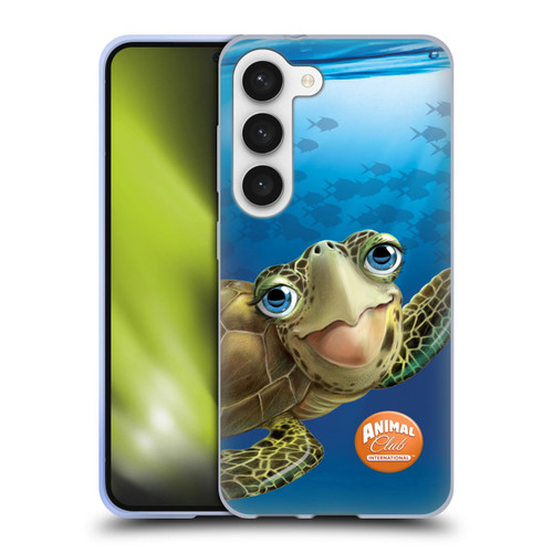 Animal Club International Underwater Sea Turtle Soft Gel Case for Samsung Galaxy S23 5G