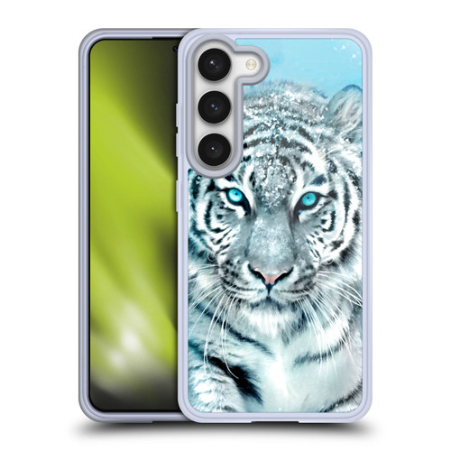 Aimee Stewart Animals White Tiger Soft Gel Case for Samsung Galaxy S23 5G