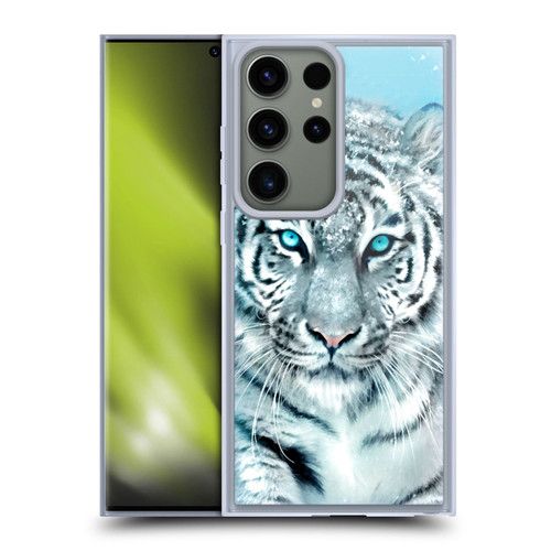 Aimee Stewart Animals White Tiger Soft Gel Case for Samsung Galaxy S23 Ultra 5G