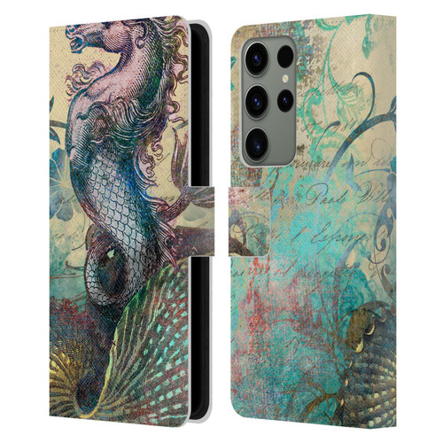 Aimee Stewart Fantasy The Seahorse Leather Book Wallet Case Cover For Samsung Galaxy S23 Ultra 5G