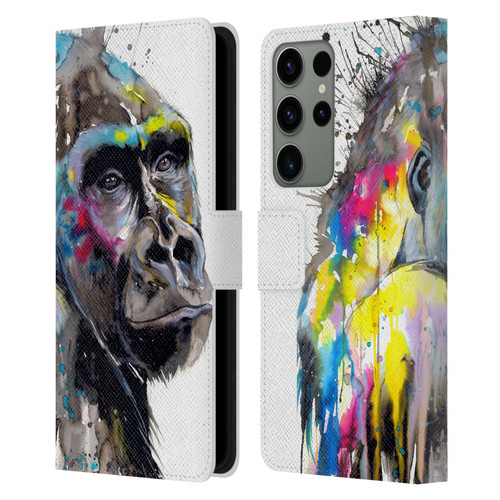 Pixie Cold Animals I See The Future Leather Book Wallet Case Cover For Samsung Galaxy S23 Ultra 5G