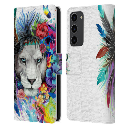 Pixie Cold Cats King Of The Lions Leather Book Wallet Case Cover For Samsung Galaxy S23+ 5G