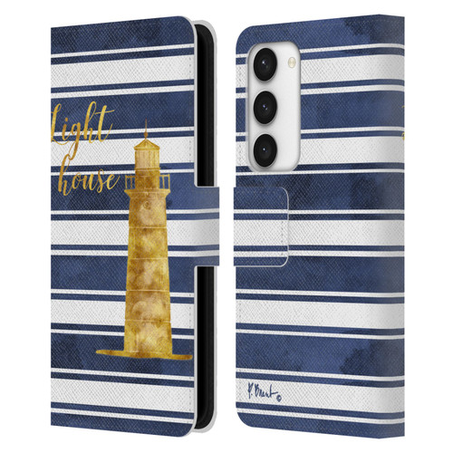 Paul Brent Nautical Lighthouse Leather Book Wallet Case Cover For Samsung Galaxy S23 5G