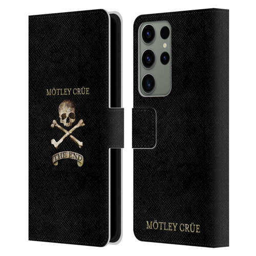 Motley Crue Logos The End Leather Book Wallet Case Cover For Samsung Galaxy S23 Ultra 5G
