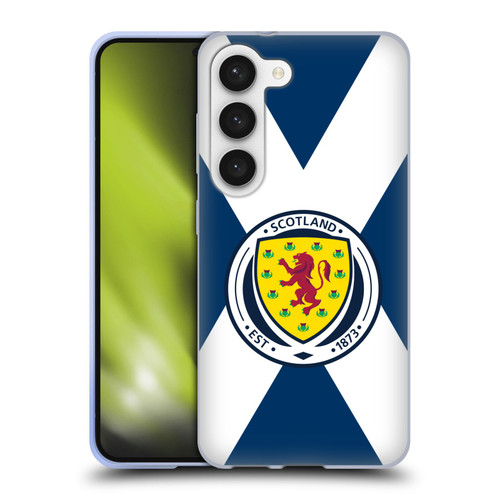 Scotland National Football Team Logo 2 Scotland Flag Soft Gel Case for Samsung Galaxy S23 5G