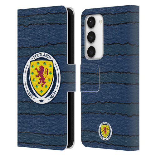 Scotland National Football Team Kits 2019-2021 Home Leather Book Wallet Case Cover For Samsung Galaxy S23 5G