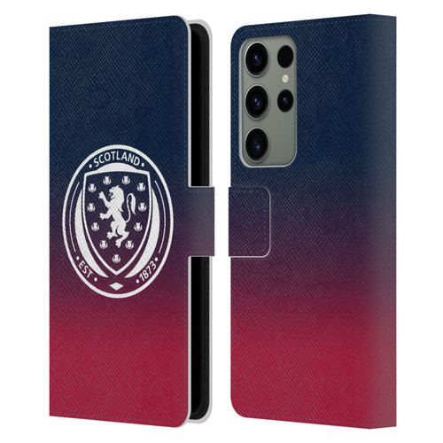Scotland National Football Team Logo 2 Gradient Leather Book Wallet Case Cover For Samsung Galaxy S23 Ultra 5G