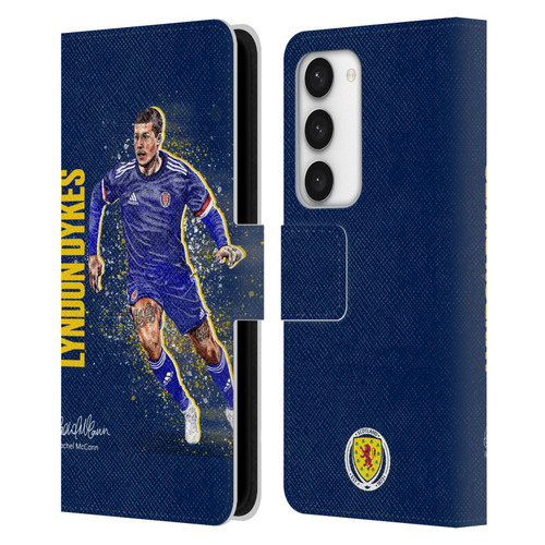 Scotland National Football Team Players Lyndon Dykes Leather Book Wallet Case Cover For Samsung Galaxy S23 5G