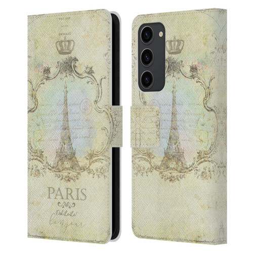 Jena DellaGrottaglia Assorted Paris My Embrace Leather Book Wallet Case Cover For Samsung Galaxy S23+ 5G