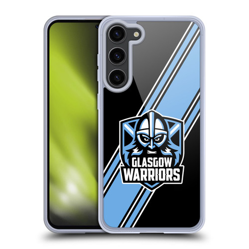 Glasgow Warriors Logo 2 Diagonal Stripes Soft Gel Case for Samsung Galaxy S23+ 5G