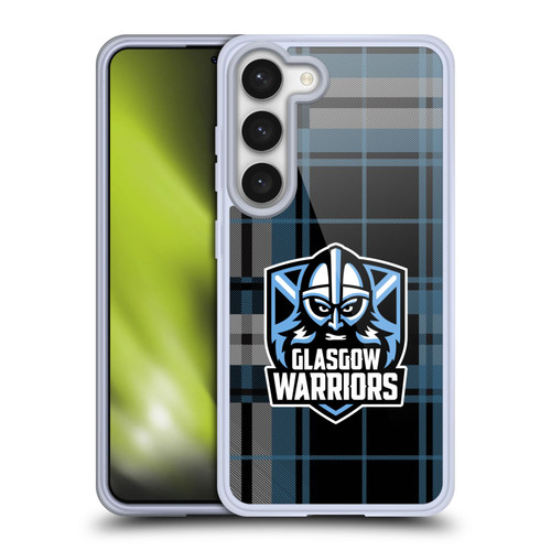 Glasgow Warriors Logo Tartan Soft Gel Case for Samsung Galaxy S23 5G