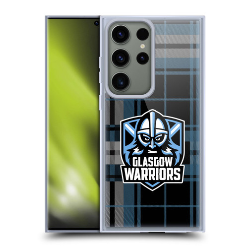 Glasgow Warriors Logo Tartan Soft Gel Case for Samsung Galaxy S23 Ultra 5G