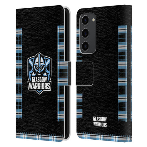 Glasgow Warriors 2020/21 Crest Kit Home Leather Book Wallet Case Cover For Samsung Galaxy S23+ 5G