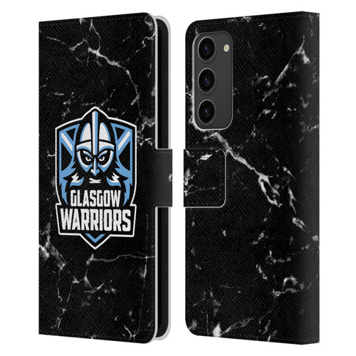 Glasgow Warriors Logo 2 Marble Leather Book Wallet Case Cover For Samsung Galaxy S23+ 5G
