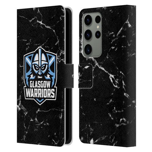 Glasgow Warriors Logo 2 Marble Leather Book Wallet Case Cover For Samsung Galaxy S23 Ultra 5G