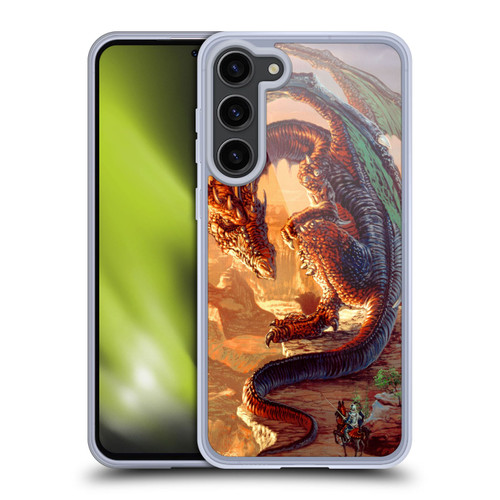 Ed Beard Jr Dragons Bravery Misplaced Soft Gel Case for Samsung Galaxy S23+ 5G