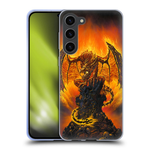Ed Beard Jr Dragons Harbinger Of Fire Soft Gel Case for Samsung Galaxy S23+ 5G