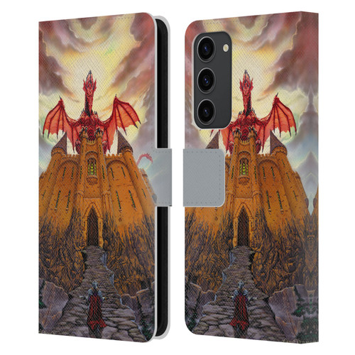 Ed Beard Jr Dragon Friendship Lord Magic Castle Leather Book Wallet Case Cover For Samsung Galaxy S23+ 5G
