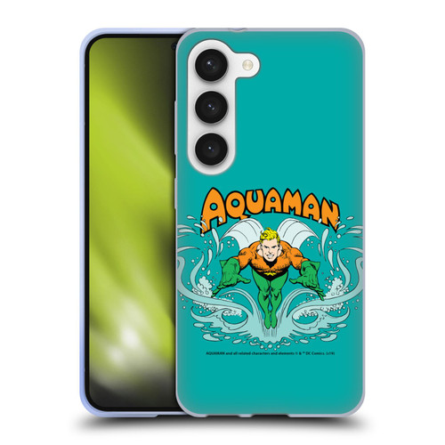 Aquaman DC Comics Fast Fashion Swim Soft Gel Case for Samsung Galaxy S23 5G