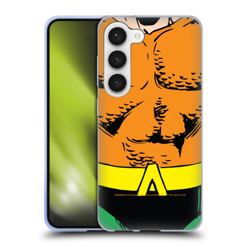 Aquaman DC Comics Logo Uniform Soft Gel Case for Samsung Galaxy S23 5G
