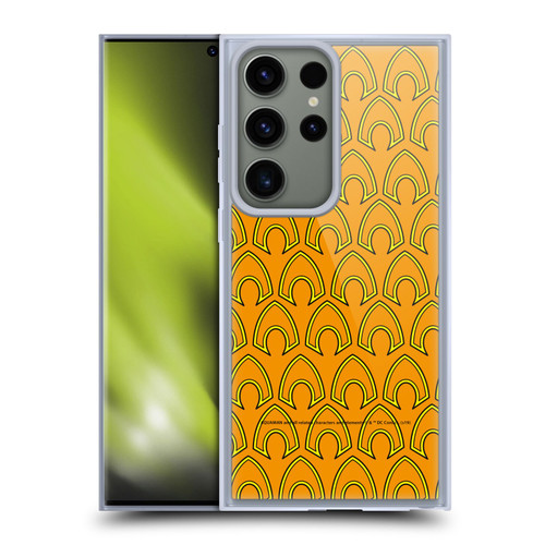 Aquaman DC Comics Logo Pattern Soft Gel Case for Samsung Galaxy S23 Ultra 5G