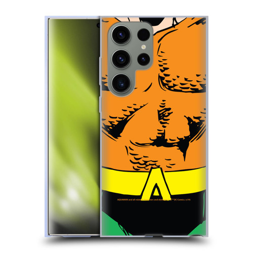 Aquaman DC Comics Logo Uniform Soft Gel Case for Samsung Galaxy S23 Ultra 5G