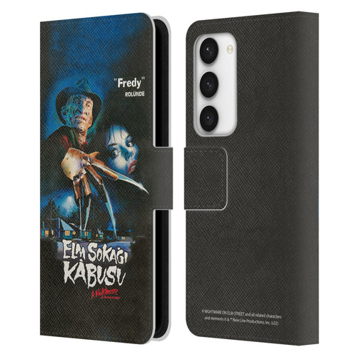 A Nightmare On Elm Street (1984) Graphics Elm Sokagi Leather Book Wallet Case Cover For Samsung Galaxy S23 5G
