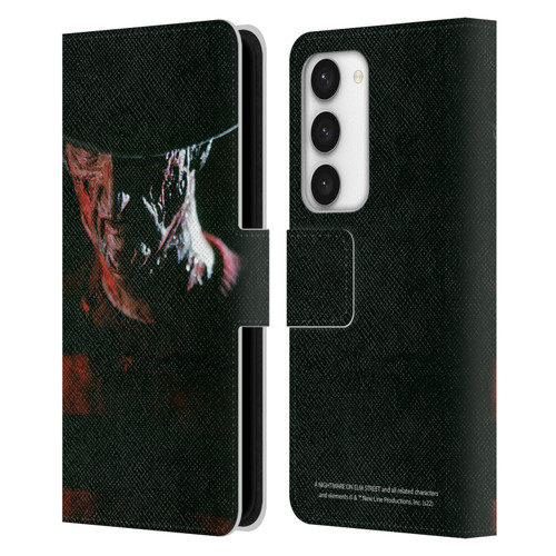 A Nightmare On Elm Street (1984) Graphics Freddy Leather Book Wallet Case Cover For Samsung Galaxy S23 5G