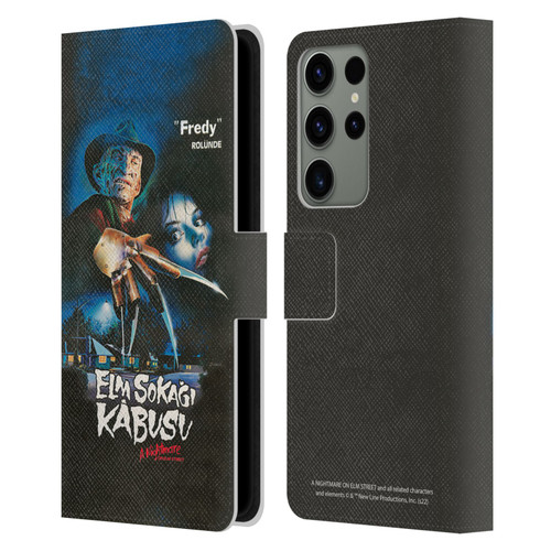 A Nightmare On Elm Street (1984) Graphics Elm Sokagi Leather Book Wallet Case Cover For Samsung Galaxy S23 Ultra 5G