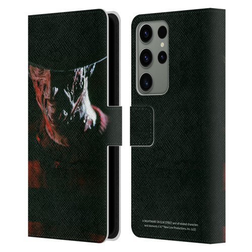 A Nightmare On Elm Street (1984) Graphics Freddy Leather Book Wallet Case Cover For Samsung Galaxy S23 Ultra 5G