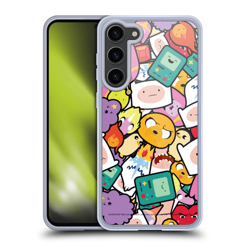 Adventure Time Graphics Pattern Soft Gel Case for Samsung Galaxy S23+ 5G & MagSafe