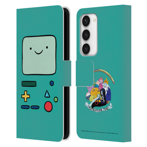 Adventure Time Graphics BMO Leather Book Wallet Case Cover For Samsung Galaxy S23 5G