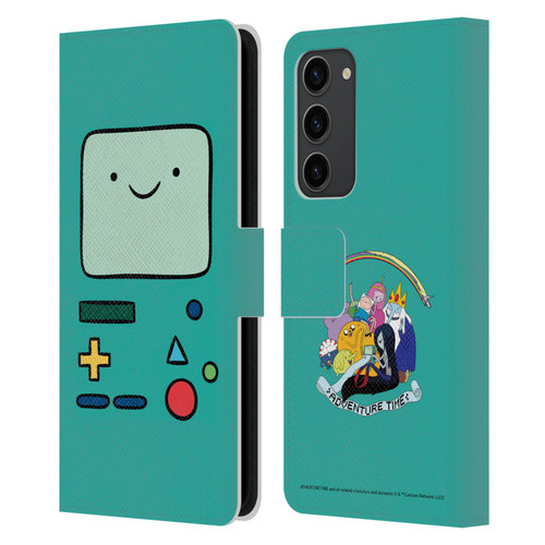 Adventure Time Graphics BMO Leather Book Wallet Case Cover For Samsung Galaxy S23+ 5G