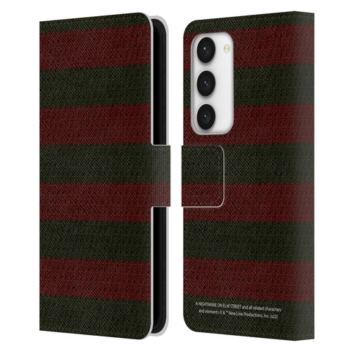 A Nightmare On Elm Street: Freddy's Dead Graphics Sweater Pattern Leather Book Wallet Case Cover For Samsung Galaxy S23 5G
