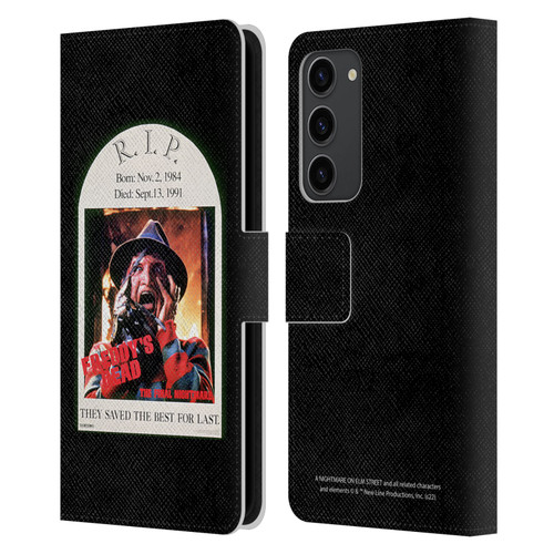 A Nightmare On Elm Street: Freddy's Dead Graphics The Final Nightmare Leather Book Wallet Case Cover For Samsung Galaxy S23+ 5G