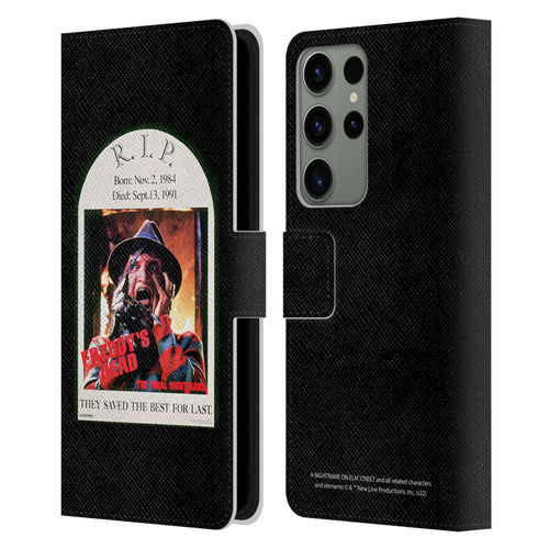 A Nightmare On Elm Street: Freddy's Dead Graphics The Final Nightmare Leather Book Wallet Case Cover For Samsung Galaxy S23 Ultra 5G